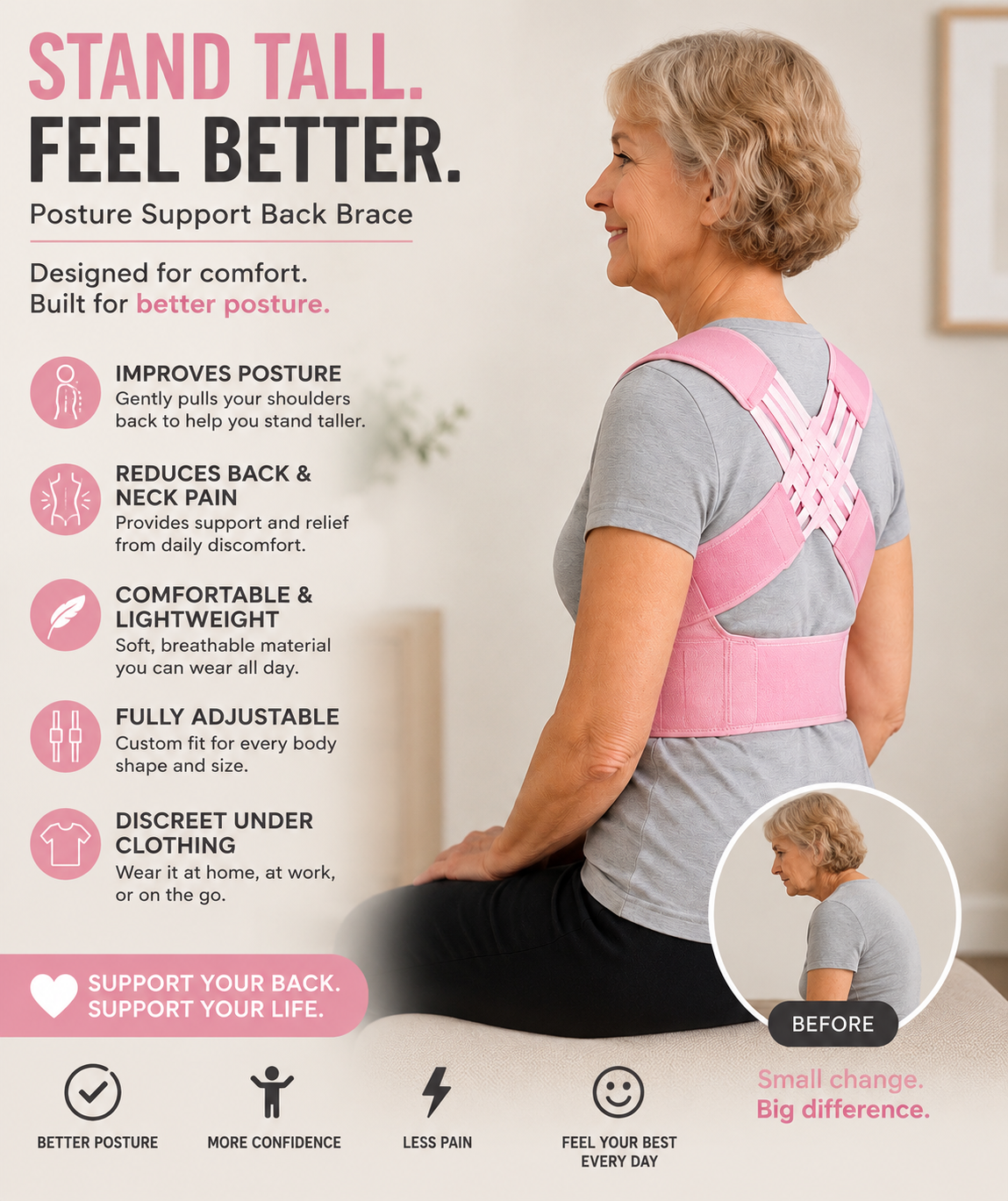 Comfort Back Support Brace